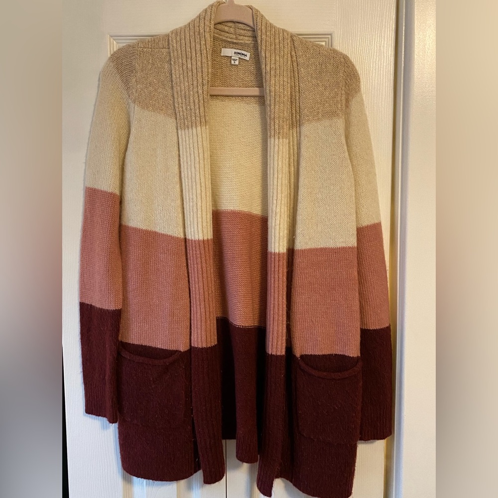 Sonoma Cardigan Color Block